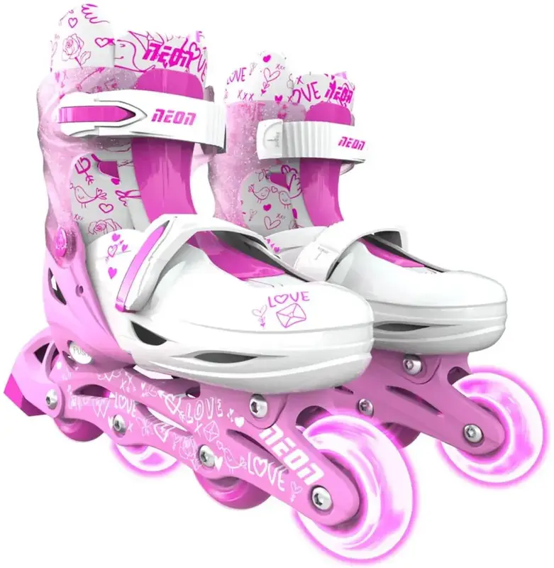 Ролики Neon Inline розмір 30-33 NT07P4 рожевий - фото - №0