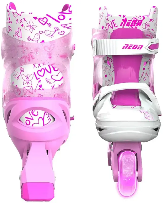 Ролики Neon Inline розмір 30-33 NT07P4 рожевий - фото - №1