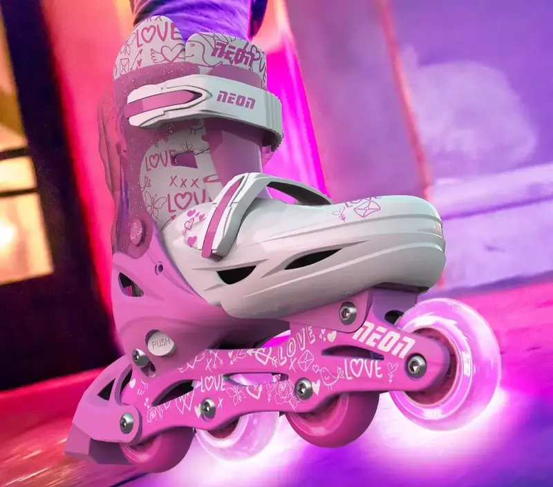 Ролики Neon Inline розмір 30-33 NT07P4 рожевий - фото - №5