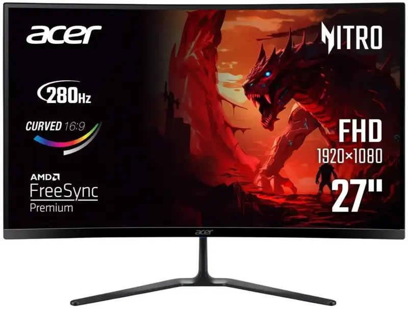 Игровой изогнутый монитор Acer VA 27" ED270Zbmiipx - фото - №0