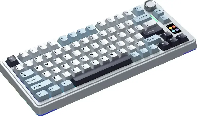 Клавіатура бездротова AULA S75Pro Wireless Keyboard Star Vector Switch White - фото - №3