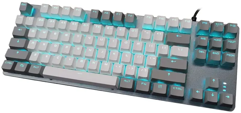 Клавіатура дротова AULA F3287 Grey/White keycap KRGD blue - фото - №5