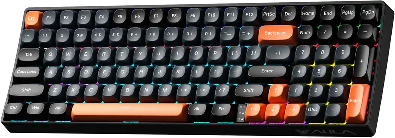 Проводная клавиатура AULA S100 Wired keyboard Brown switch black - фото - №1