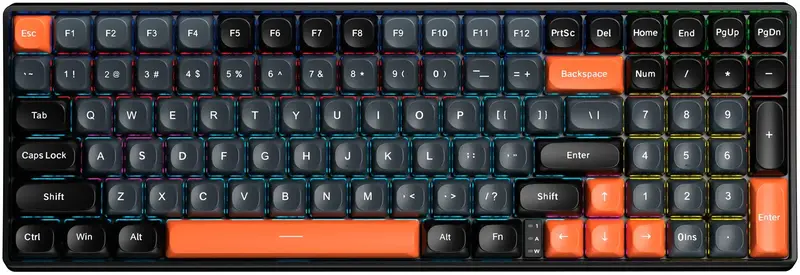 Проводная клавиатура AULA S100 Wired keyboard Brown switch black - фото - №0