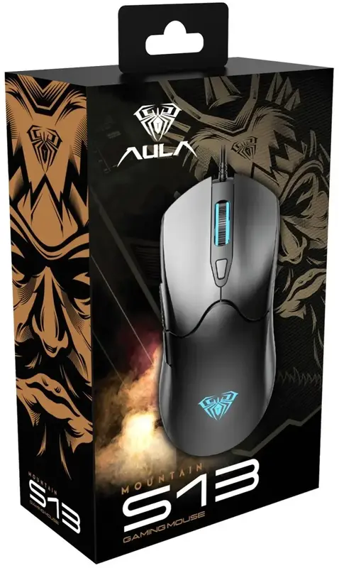 Миша дротова AULA S13 Wired gaming mouse with 6 keys (6948391213095) - фото - №6