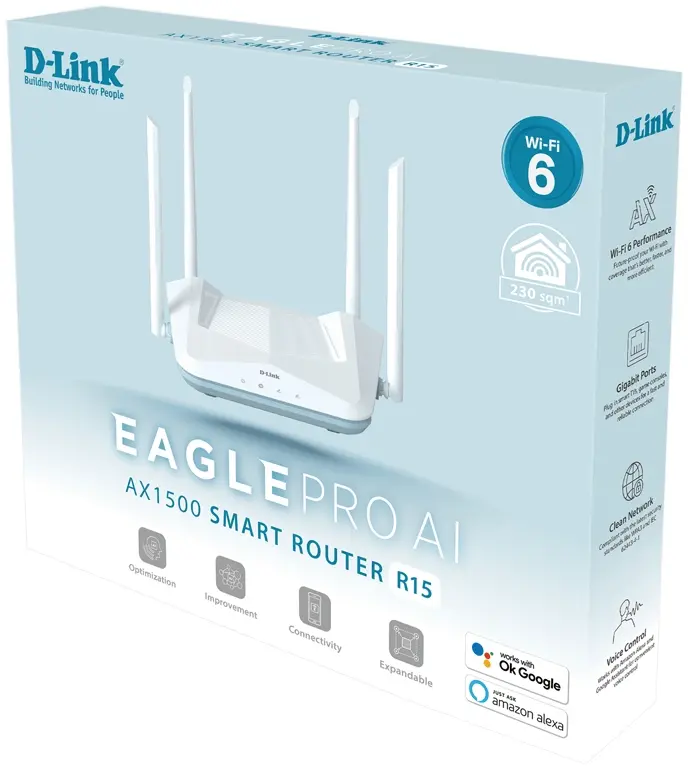 Iнтернет роутер D-Link R15 X1500 3xGE LAN, 1xGE WAN - фото - №3