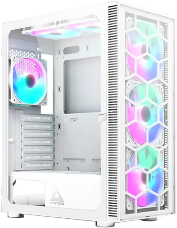 Корпус MONTECH X3 GLASS (W) - фото - №0