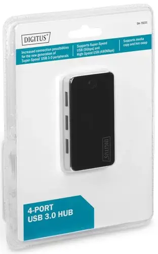 HUB DIGITUS USB-A to 4хUSB-А активный - фото - №5