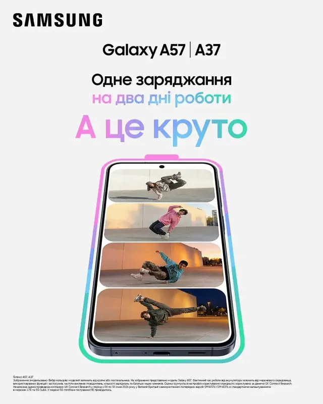 Смартфон Samsung Galaxy A57 A576B 8/256GB Lilac (SM-A576BZVDEUC) - фото - №10