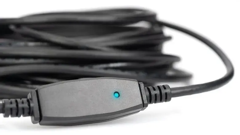 Удлинитель DIGITUS USB 3.0 Active Cable A/M-A/F 20м чорный - фото - №2