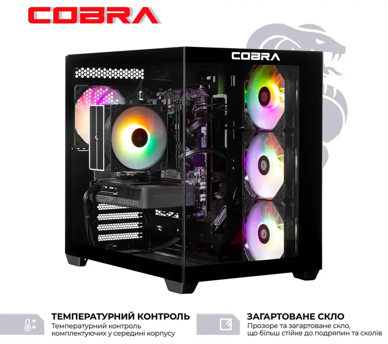Персональний комп'ютер COBRA Black A87F.32.S10.56T.23086 - фото - №2