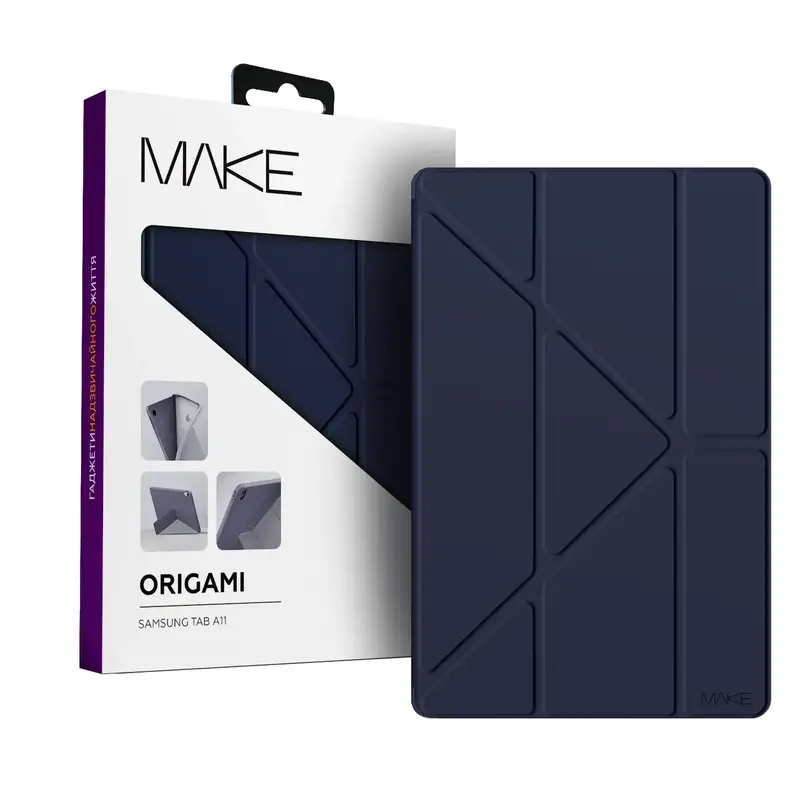Чохол MAKE для планшета Samsung Tab A11 Origami Navy (MTCO-STA11NV) - фото - №2