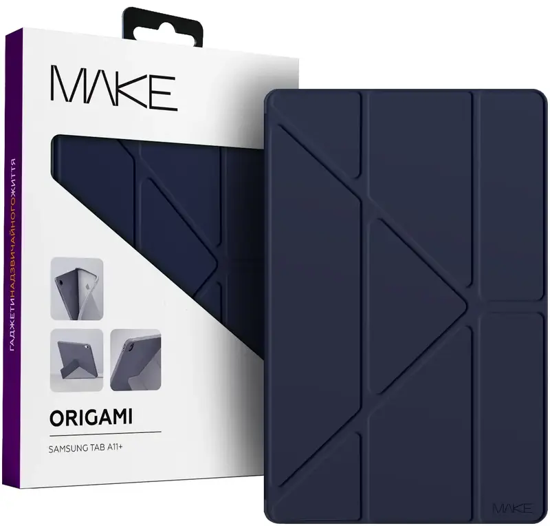 Чохол MAKE для планшета Samsung Tab A11+ Origami Navy (MTCO-STA11PNV) - фото - №2