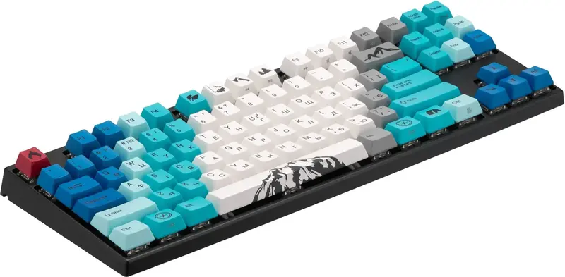 Клавіатура механічна Varmilo APG87 Summit R1, C-TK Brown, WL/USB-A, (A94A050D3A5A17A007) White Led - фото - №1