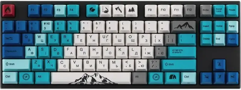 Клавіатура механічна Varmilo APG87 Summit R1, Daisy L, WL/USB-A, White Led (A94A050F9A5A17A007) - фото - №0