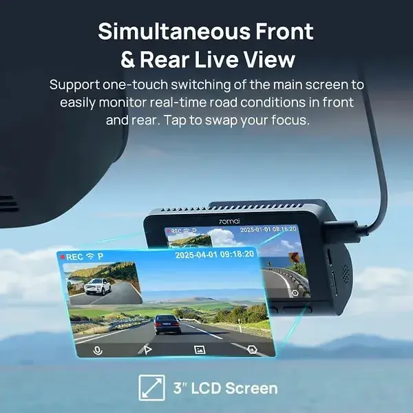 Відеореєстратор 70mai Dash Cam 4K A800SE - фото - №2