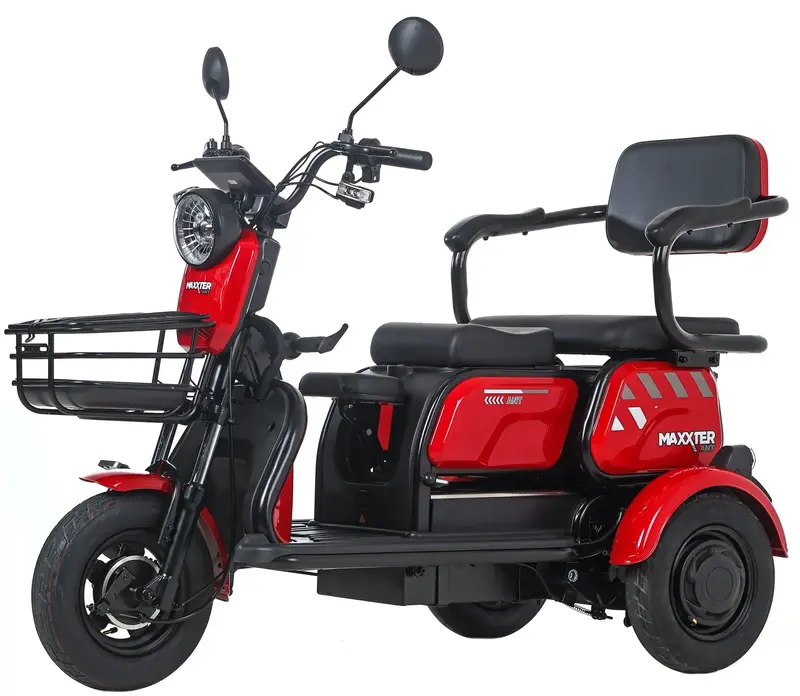 Электроскутер трехколесный Maxxter ANT 500 Вт (Red) - фото - №4