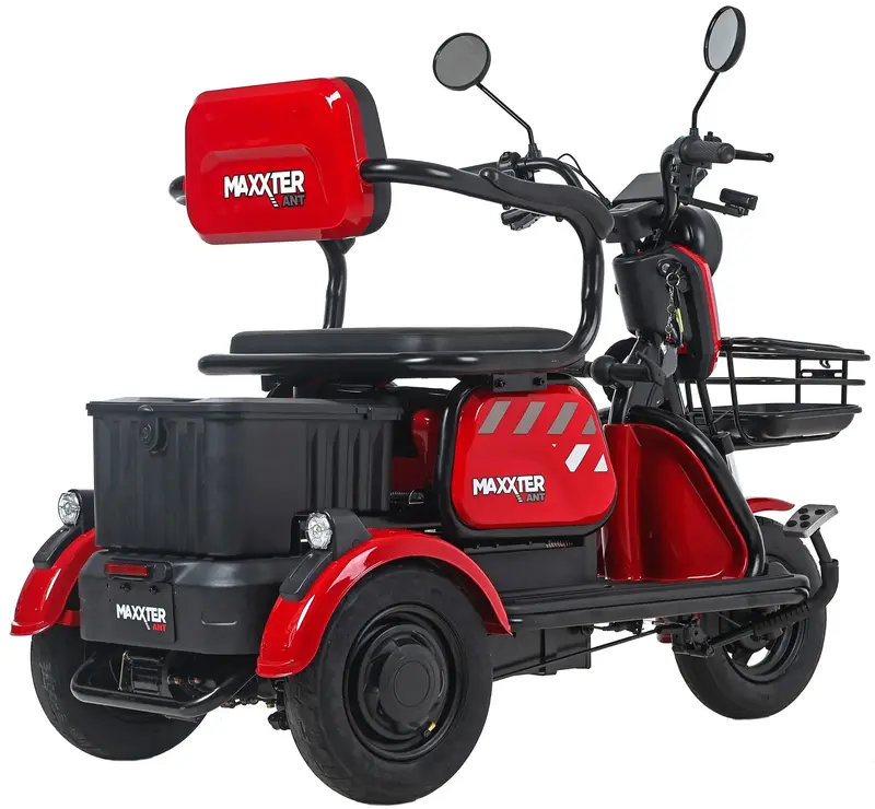 Электроскутер трехколесный Maxxter ANT 500 Вт (Red) - фото - №2