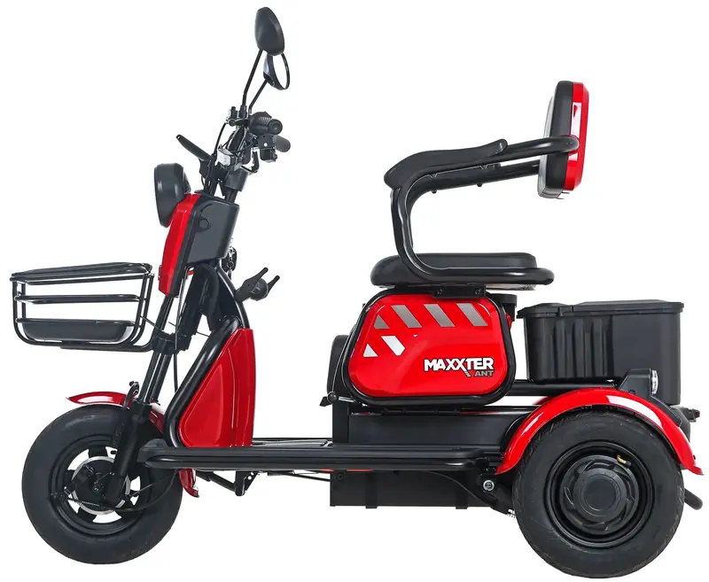 Электроскутер трехколесный Maxxter ANT 500 Вт (Red) - фото - №6