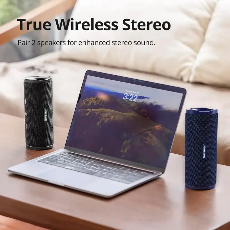 Портативна акустика Tronsmart Mirtune C3 Blue - фото - №5