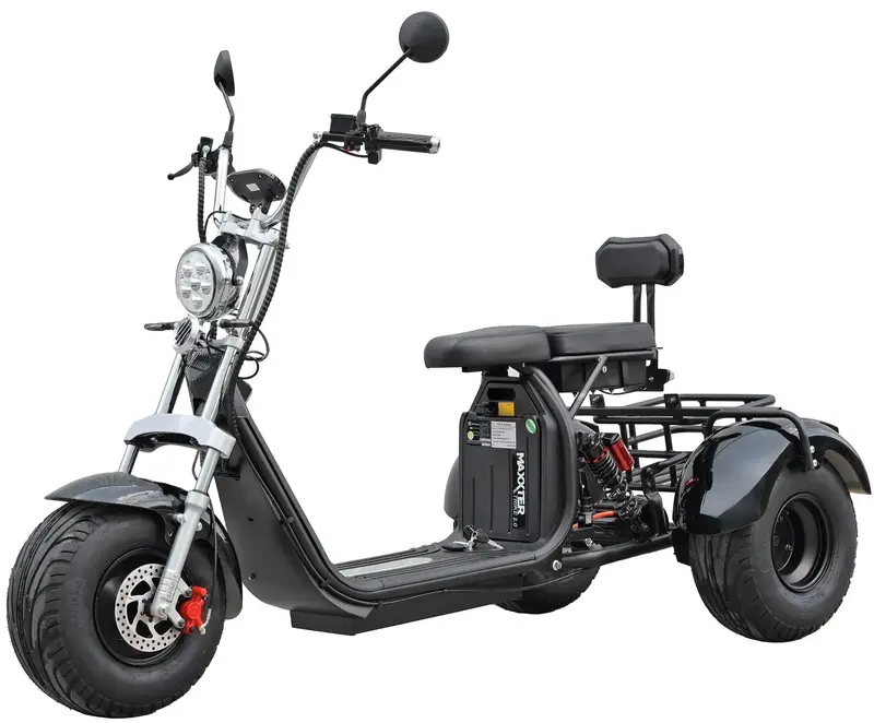 Електроскутер Maxxter TRIKE 2.0 2000 Вт (Blaсk) - фото - №0