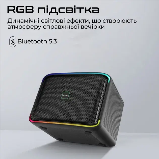 Портативная колонка HiFuture Event Horizon 100W RGB Black event horizon.black - фото - №3