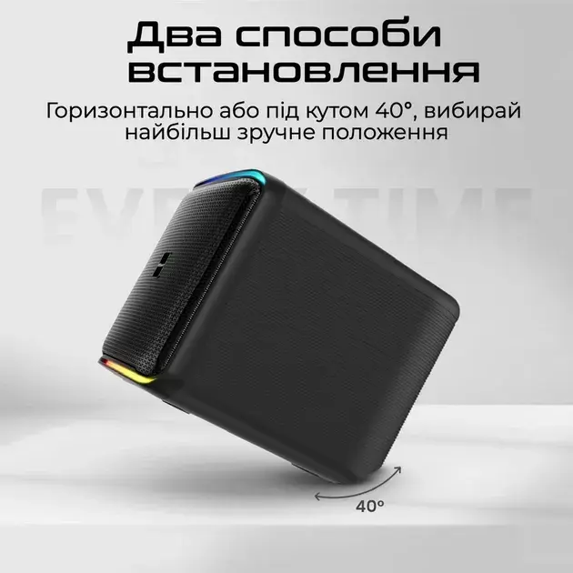 Портативная колонка HiFuture Event Horizon 100W RGB Black event horizon.black - фото - №7