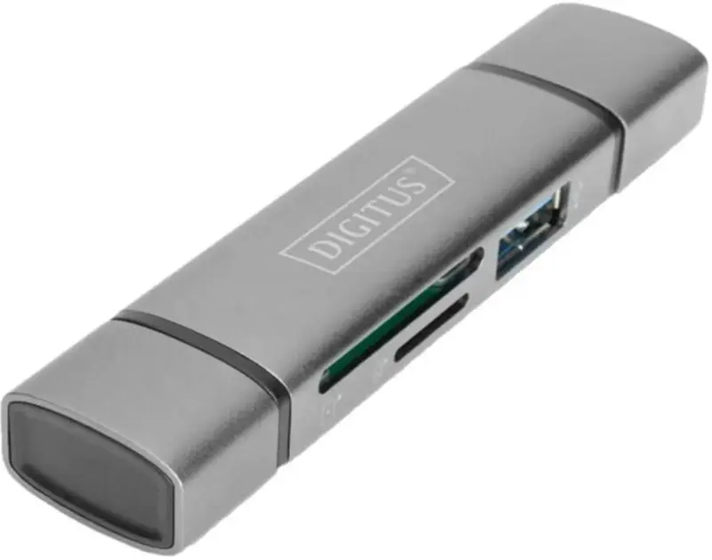 Кардрідер DIGITUS USB-C/USB 3.0 SD/MicroSD - фото - №0