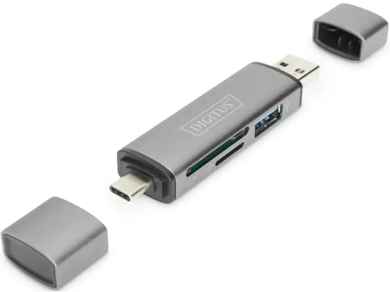 Кардрідер DIGITUS USB-C/USB 3.0 SD/MicroSD - фото - №3