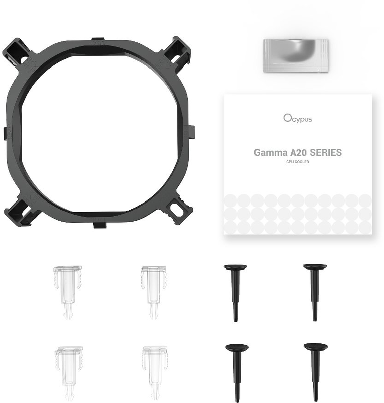 Система охлаждения для процессора OCYPUS GAMMA A20 WH ARGB (GAMMA-A20-WH1AAWN00F-GL) - фото - №7