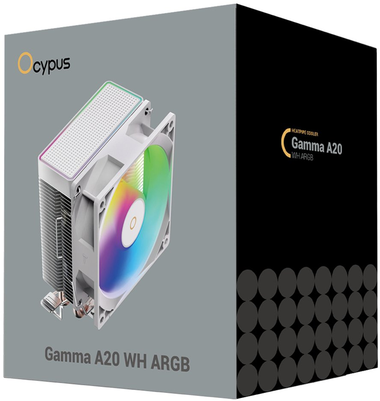 Система охлаждения для процессора OCYPUS GAMMA A20 WH ARGB (GAMMA-A20-WH1AAWN00F-GL) - фото - №9