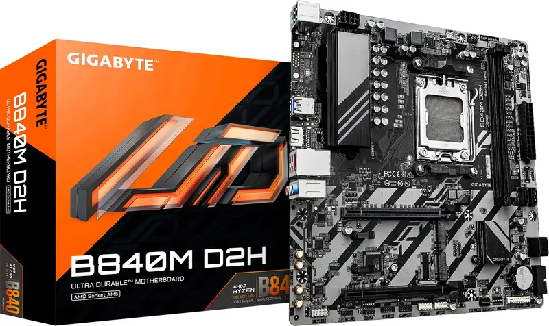 Материнская плата Gigabyte B840M D2H (B840M_D2H) - фото - №4
