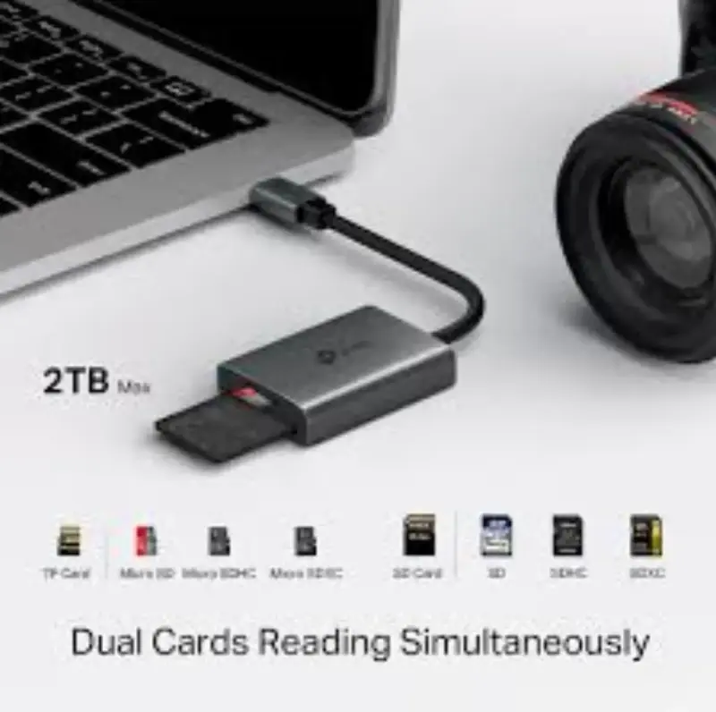Кардрідер TP-Link UA430C 1xSD, 1x-microSD, USB TypeC - фото - №4
