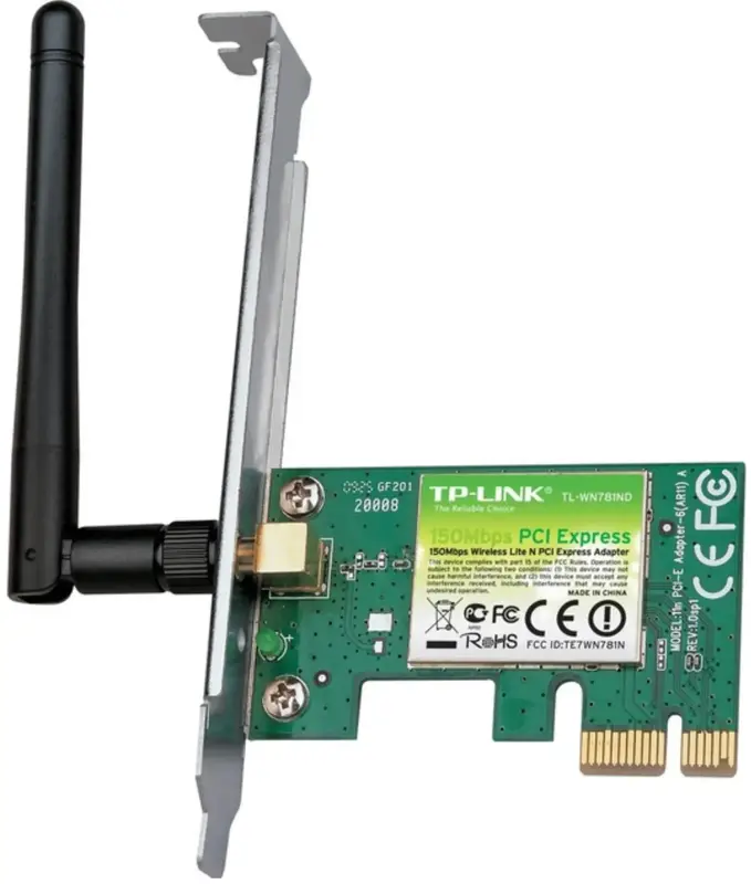 Wi-Fi адаптер TP-Link TL-WN781ND N150 PCI-Express x1 - фото - №0