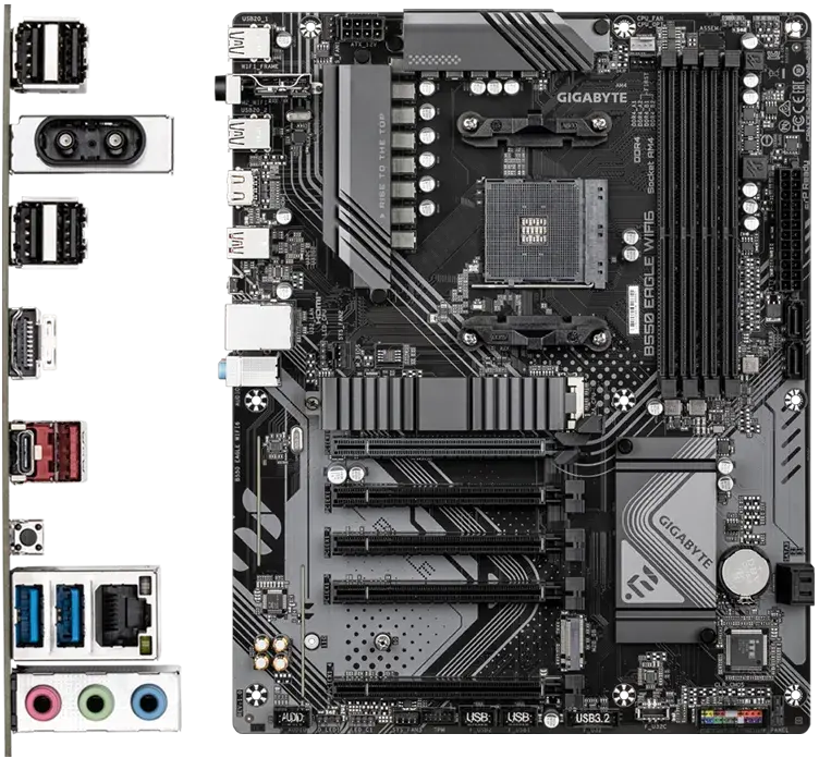 Материнська плата GIGABYTE B550 SAM4 ATX (B550 EAGLE WIFI6 1.0) - фото - №3