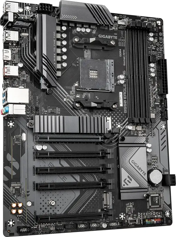 Материнська плата GIGABYTE B550 SAM4 ATX (B550 EAGLE WIFI6 1.0) - фото - №1