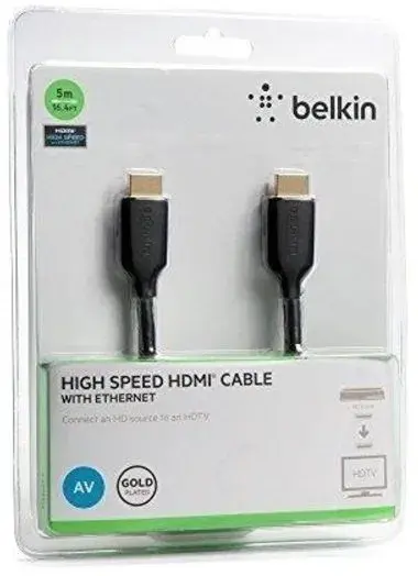 Кабель HDMI (M/M) Belkin 5м High Speed Ethernet чорний - фото - №2