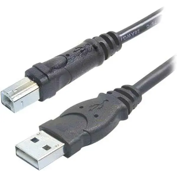 Кабель USB-A to USB-B (AM/BM) Belkin 3м чорний - фото - №2