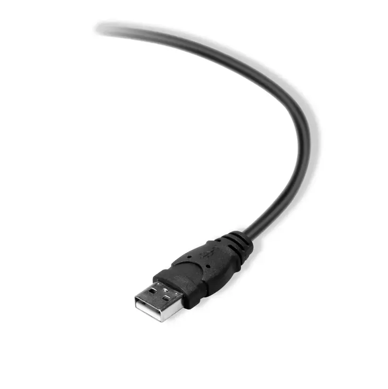 Кабель USB-A to USB-B (AM/BM) Belkin 3м чорний - фото - №1