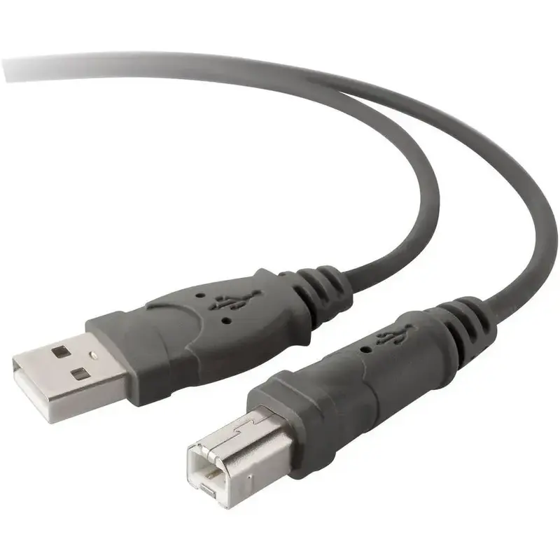 Кабель USB-A to USB-B (AM/BM) Belkin 3м чорний - фото - №4