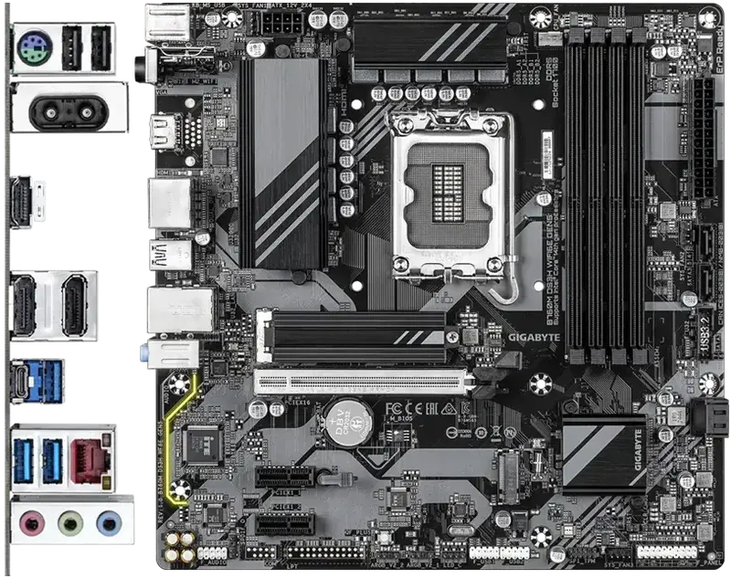Материнська плата GIGABYTE B760 S1700 MATX (B760M DS3H WF6E GEN5) - фото - №3
