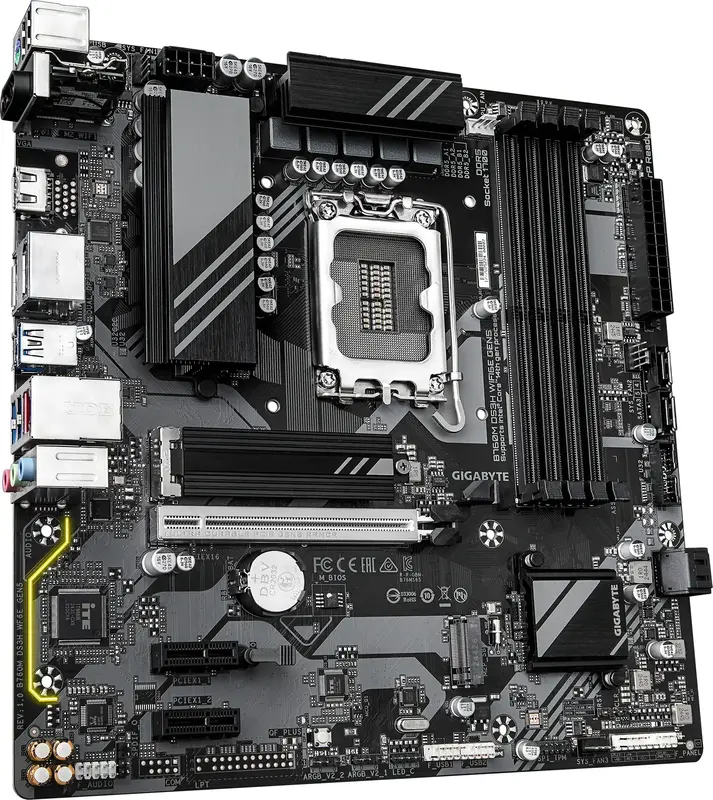 Материнська плата GIGABYTE B760 S1700 MATX (B760M DS3H WF6E GEN5) - фото - №1
