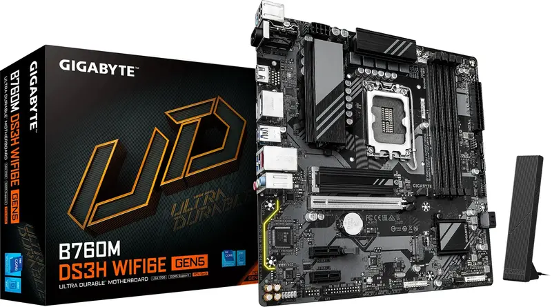 Материнська плата GIGABYTE B760 S1700 MATX (B760M DS3H WF6E GEN5) - фото - №4