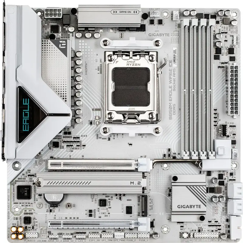 Материнська плата GIGABYTE B850 SAM5 MATX (B850M EAGLE WF6E ICE) - фото - №0