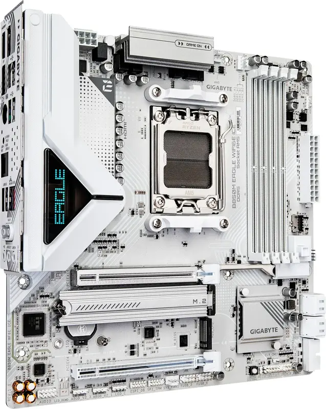Материнська плата GIGABYTE B850 SAM5 MATX (B850M EAGLE WF6E ICE) - фото - №1