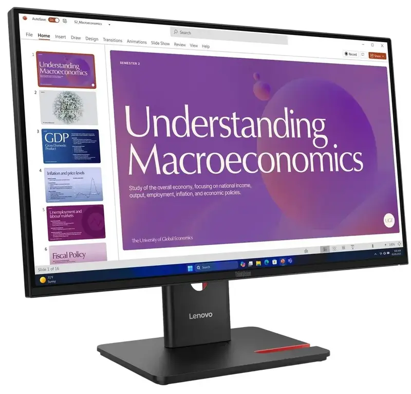 Монітор Lenovo 23.8" T24D-40 - фото - №2