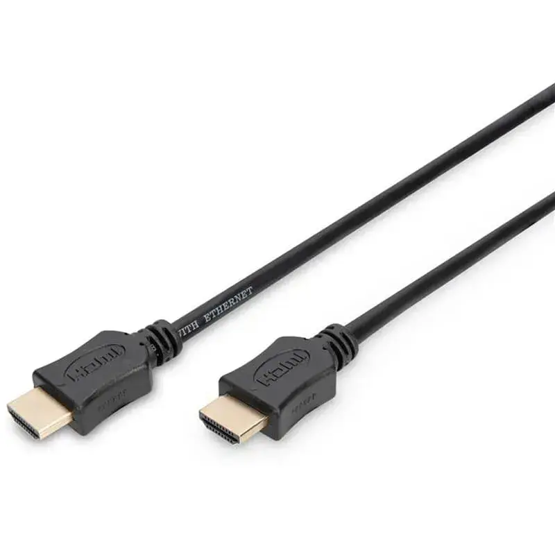 Кабель Digitus HDMI (M/M) High speed/Ethernet 1м черный - фото - №0