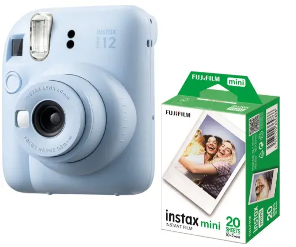 Fujifilm Фотопапір + Фотокамера: Fujifilm INSTAX Mini Glossy (2х10 аркушів) + INSTAX MINI 12 BLUE - фото - №0