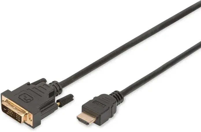 Кабель Digitus HDMI to DVI-D (M/M) 2м черный - фото - №0