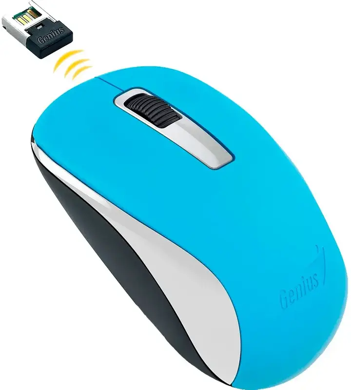 Миша бездротова Genius USB NX-7005 Blue - фото - №2